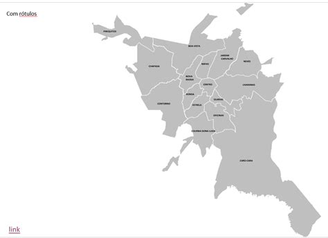 mapa de ponta grossa bairros