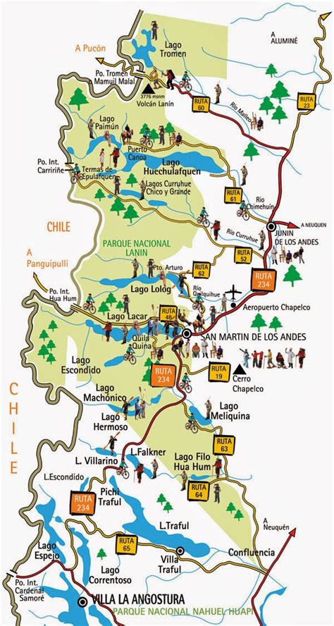 mapa de san martin de los andes