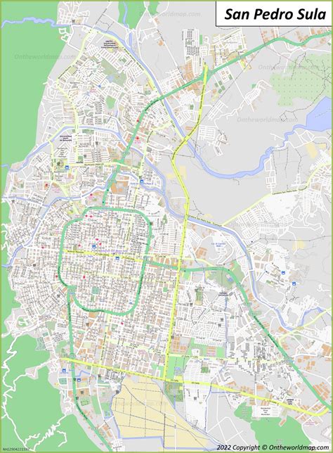 mapa de san pedro sula