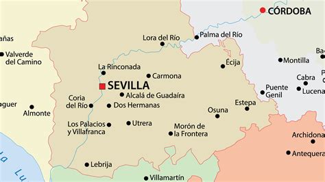mapa de sevilla espana