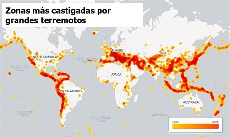 mapa de sismos en el mundo