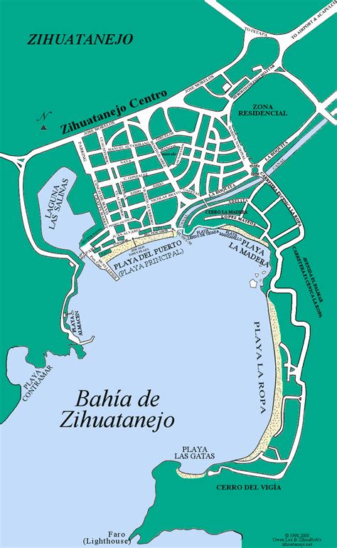 mapa de zihuatanejo