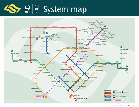 mapa del metro de singapur