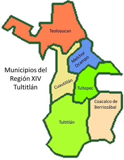 mapa del municipio de tultitlan