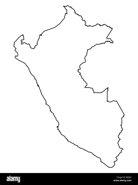 mapa del peru blanco y negro