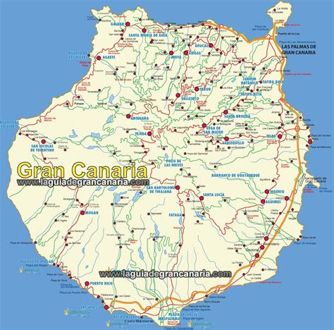 Mapa Isla De Gran Canaria