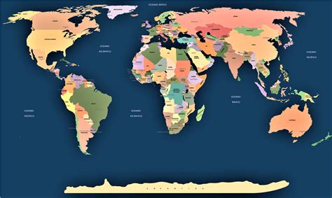 mapa mundi con nombre