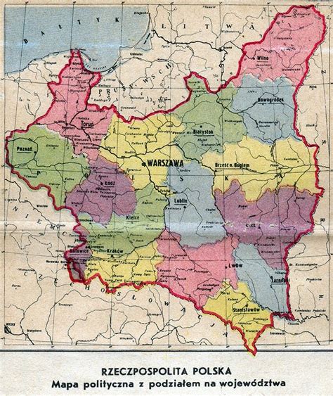 mapa polski rok 1939