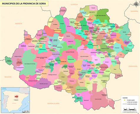 mapa provincia de soria