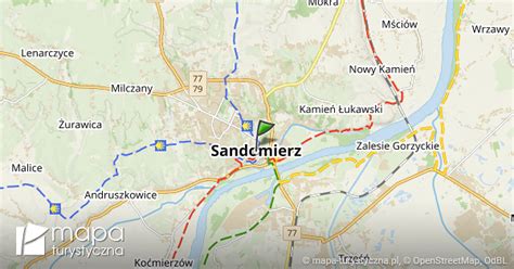 mapa sandomierza i okolic