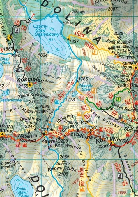 mapa turystyczna tatry wysokie