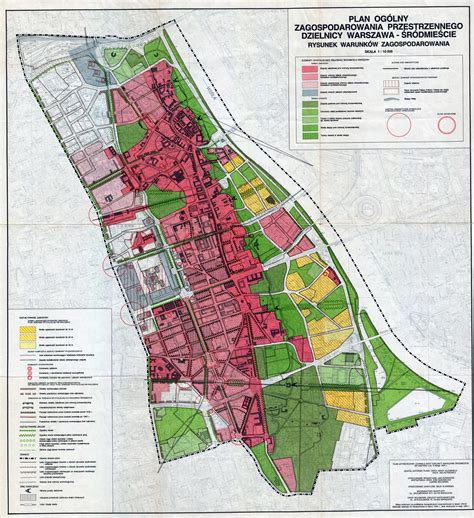 mapa um warszawa plany zagospodarowania