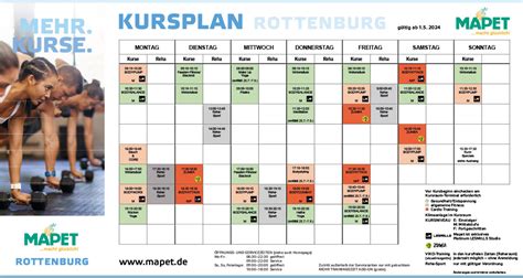 Rottenburg Mapet Fitness, Wellness & Gesundheit in Tübingen