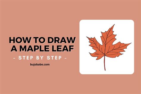 How To Draw A Maple Leaf Step By Step Easy