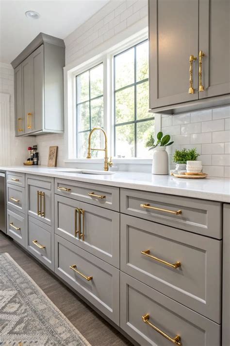 Maple Cabinets With Gold Hardware