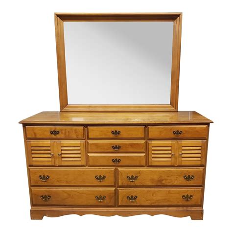 Maple Double Dresser Mirror