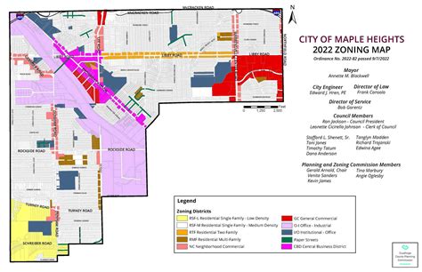 Maple Heights Zoning Map