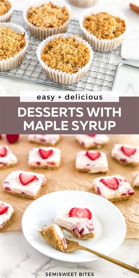Maple Syrup Frozen Desserts