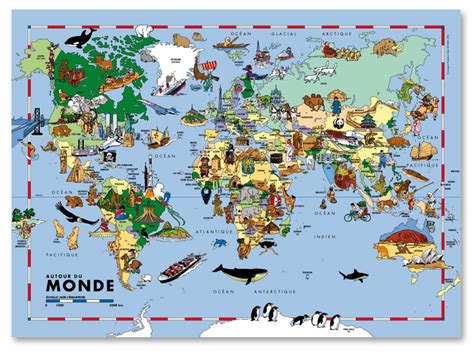 Carte Du Monde Pour Maternelle My blog