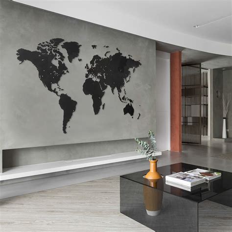 Mappemonde murale Bois Une Déco Murale Mappemonde WordMap