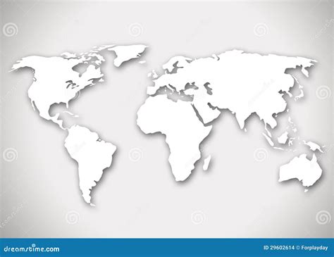 Vector World Map illustration in polygonal style — Stock Vector