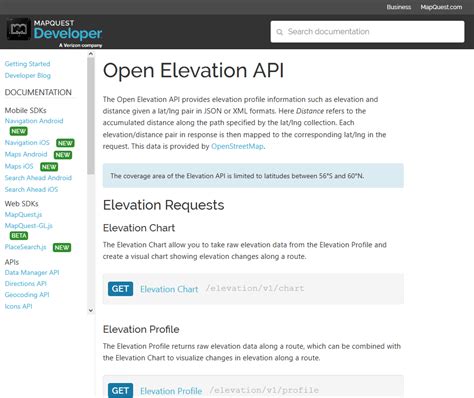 mapquest api documentation tutorials