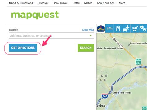 mapquest directions driving point to point