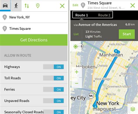 MapQuest Gets Clearer OnMap Directives, POI Info, Hotel Bookings