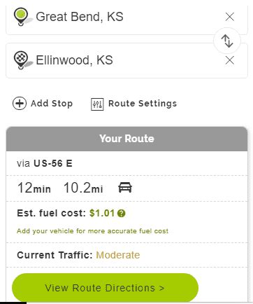 Gas Cost Trip Calculator Mapquest thinkingjasela