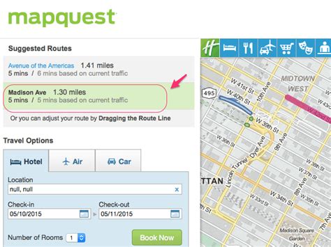 mapquest driving official distance calculator
