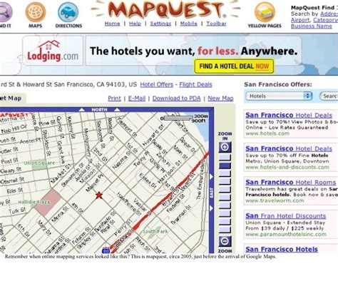 mapquest old version history