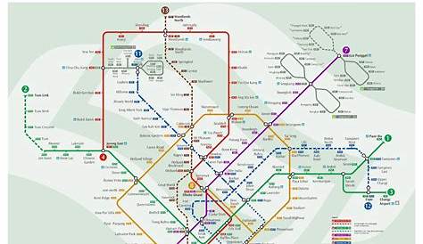 MRT Network Map as of November 2017 Land Transport Guru