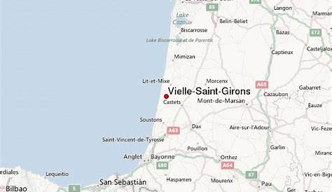 Carte topographique Vielle-Saint-Girons, altitude, relief