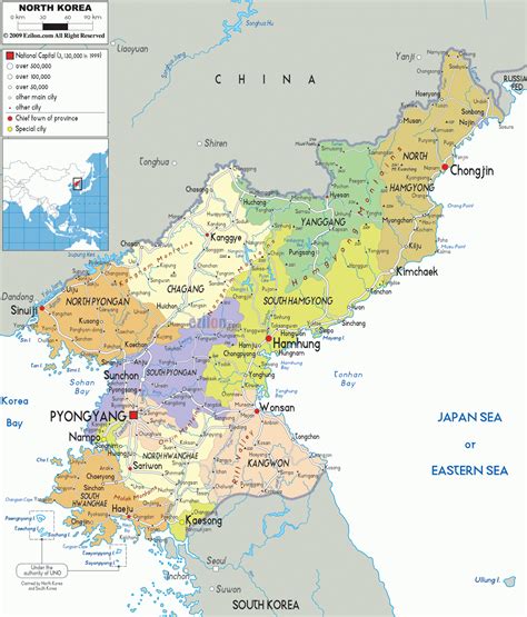 maps coreia do norte