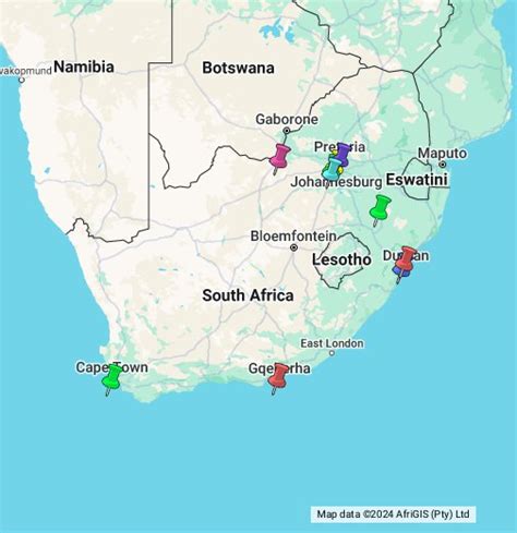 maps google south africa