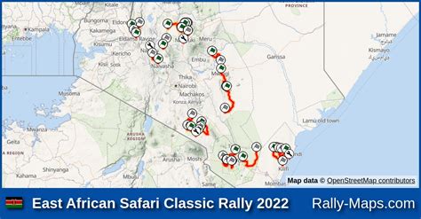 maps of 2022 safari classic rally