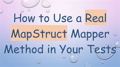 mapstruct how to use another mapper