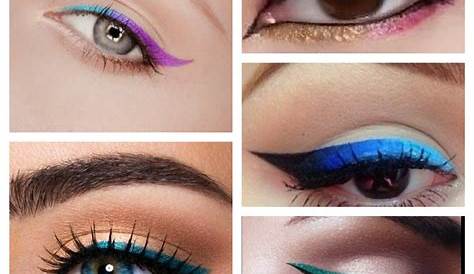 Maquillaje Con Delineadores De Colores 19 s Bonitos Que Puedes Hacer Para Subir A