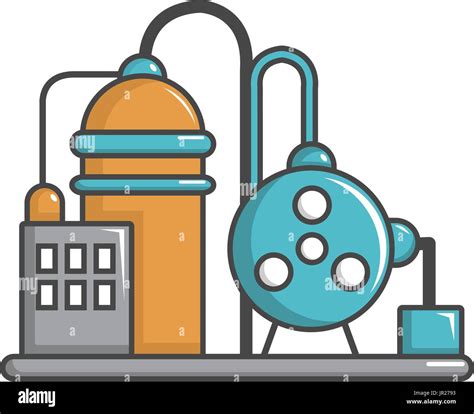 Icono de la máquina abstracta industrial, del estilo de dibujos