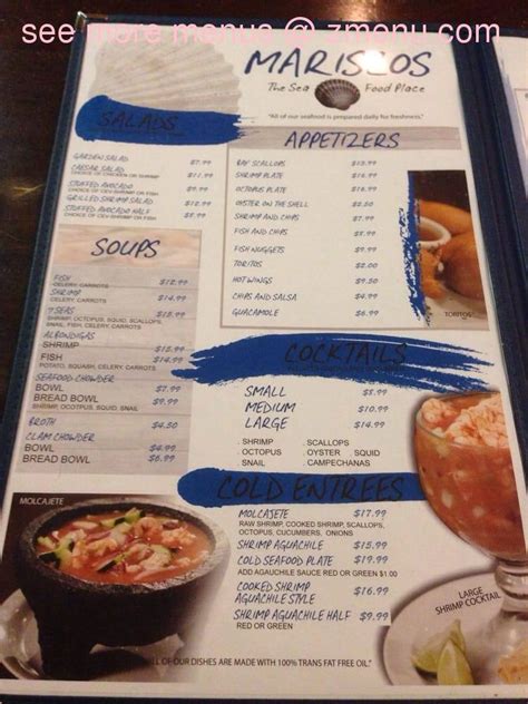 Mar Azul Menu Yuma Az