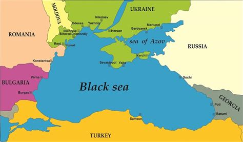 mar nero cartina geografica