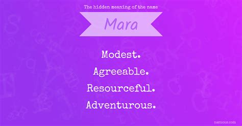 mara meaning in english