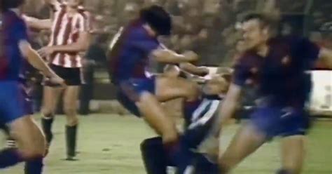 maradona barcelona brawl