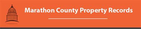 marathon county wi property records search