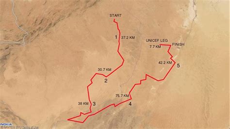 marathon des sables route map