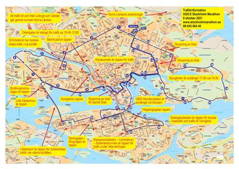 Stockholm Marathon Karta över Banan Karta 2020