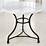 French Industrial White Marble Top Round Bistro Table Zin Home