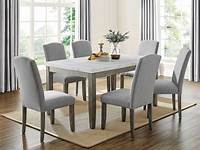 Recaceik 5Piece Kitchen Table, Faux Marble Dining Set for 4 with