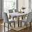 Recaceik 5Piece Kitchen Table, Faux Marble Dining Set for 4 with