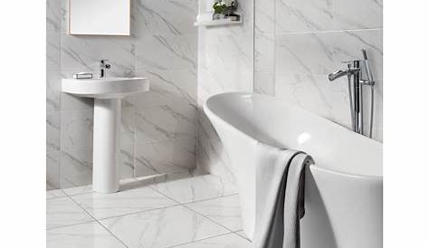 Large marble effect tiles with a modern egg bath House Bathrooms, Great
